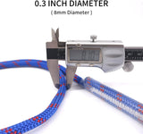 16KN Nylon Prusik Loop,Multipurpose Climbing Rope-Blue
