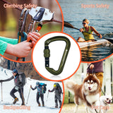Professional CE Certified 30kN-6744lbs Climbing Carabiner-Screwgate/ArmyGreen