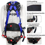 NewDoar Fall Protection Harness, ANSI/OSHA Standards Full Body Roofing Kit