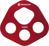 NewDoar Descender Plate 35KN Paw Rigging Plate 4 Holes Rock Climbing Gear
