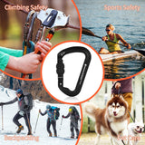 Professional CE Certified 30kN-6744lbs Climbing Carabiner-Screwgate/Black