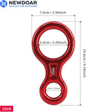 NewDoar 8 Descender Downhill Equipment Rigging Plate 35kN Rescue-Red