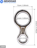 NewDoar 8 Descender Downhill Equipment Rigging Plate 35kN Rescue-White