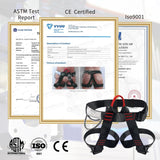 NewDoar CE certified Climbing Harness-Black