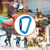 Professional CE Certified 30kN-6744lbs Climbing Carabiner-Screwgate/Blue