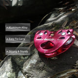 NewDoar CE Certified 25/28KN Tandem Double Speed Pulley-Red