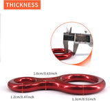 NewDoar 8 Descender Downhill Equipment Rigging Plate 35kN Rescue-Red