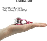 NewDoar CE Certified 20kN Micro Pulley Fixed Side Trolley for Climbing Rescue-Red 1pc