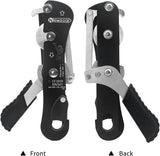 Climbing Stop Descender Rappelling Belay for Rope 9-12mm Novices for Rescue-Black