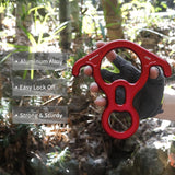 NewDoar  Downhill Equipment Rigging Plate 40kN Rescue Figure 8 Descender-Red