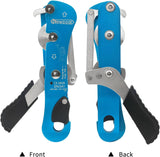 NewDoar Climbing Stop Descender Rappelling Belay for Rope 9-12mm Novices for Rescue-Blue