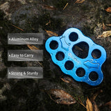 NewDoar Descender Plate 45KN Paw Rigging Plate 8 Holes Rock Climbing Gear