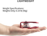 NewDoar Fixed Plate Micro Pulley-Red,26KN CE Certified(26KN Red 2pcs)