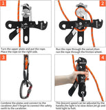 Climbing Stop Descender Rappelling Belay for Rope 9-12mm Novices for Rescue-Black