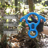 NewDoar  Downhill Equipment Rigging Plate 40kN Rescue Figure 8 Descender-Blue