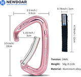 Ultra-Light Aluminum Quickdraws Straight Bent Gate