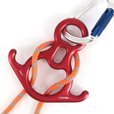 NewDoar  Downhill Equipment Rigging Plate 40kN Rescue Figure 8 Descender-Red