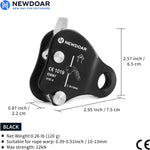 NewDoar Rope Grab Ascender for 10-13MM Rope - Black