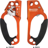 UIAA & CE Certified Left Hand Ascender for 8~13MM Rope - Orange