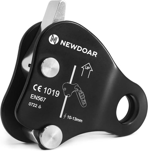 NewDoar Rope Grab Ascender for 10-13MM Rope - Black