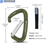 Ultra-Light Aluminum Quickdraws Straight Bent Gate