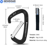 Ultra-Light Aluminum Quickdraws Straight Bent Gate