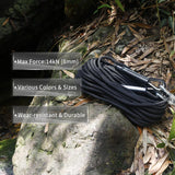 8mm Static Climbing Rope with 2 Steel Hooks
