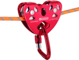 NewDoar CE Certified 25/28KN Tandem Double Speed Pulley-Red