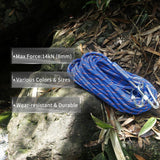 8mm Static Climbing Rope with 2 Steel Hooks