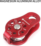 NewDoar Fixed Plate Micro Pulley-Red,26KN CE Certified(26KN Red 2pcs)