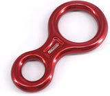 NewDoar 8 Descender Downhill Equipment Rigging Plate 35kN Rescue-Red