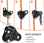 NewDoar Rope Grab Ascender for 10-13MM Rope - Black