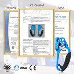 NewDoar Hand Ascender & Foot Ascender & Foot Loop Set (Right Blue Set)
