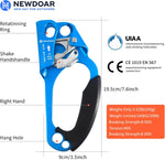 NewDoar Hand Ascender & Foot Ascender & Foot Loop Set (Right Blue Set)