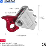 NewDoar Rope Grab Ascender for 10-13MM Rope - Red