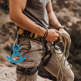 NewDoar  Downhill Equipment Rigging Plate 40kN Rescue Figure 8 Descender-Blue