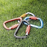 NewDoar 28KN UIAA & CE Certified Auto Climbing Carabiner -Black 5pcs