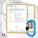 NewDoar 25KN CE&UIAA Certified Climbing Screwgate Locking Carabiner Professional O-Shaped Heavy Duty Carabiner