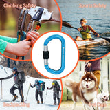 NewDoar 25KN CE&UIAA Certified Climbing Screwgate Locking Carabiner Professional O-Shaped Heavy Duty Carabiner
