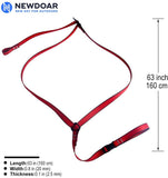 NewDoar Climbing Aider 4 Step Foot Ascender Loop Climbing Rope (Black green)