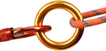 NewDoar Rappel Ring 25kN Gold Large O-Ring Rope Connector for Rock Climbing Arborist