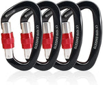 NewDoar Heavy Duty Locking Clips 24KN/5400lbs,Screwgate Locking for Keychain Dog
