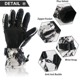 NewDoar Ski Gloves Waterproof Winter Warm Gloves Cold Snowboard Gloves