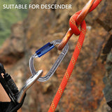 NewDoar 24-30KN Auto Locking Clips D-Shaped Heavy Duty for Camping, Hiking, Swing, Hammock
