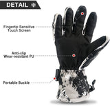 NewDoar Ski Gloves Waterproof Winter Warm Gloves Cold Snowboard Gloves