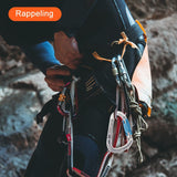 NewDoar 24-30KN Auto Locking Clips D-Shaped Heavy Duty for Camping, Hiking, Swing, Hammock