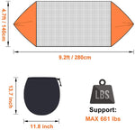 NewDoar Camping Hammock, Double & Single Person Nylon Hanging Swing Hammock for Outdoor Backpacking