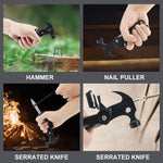 NewDoar Hammer Multitool Camping Accessories Survival Gear and Equipment Bottle Opener - Hammer Style A