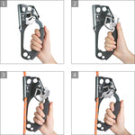 NewDoar UIAA & CE Certified Right Hand Ascender for 8~13MM Rope - Grey