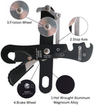 NewDoar Climbing Stop Descender Rappelling Belay for Rope 9-12mm Novices for Rescue